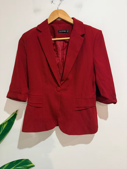 Attitudes Single-button Blazer ¾ Sleeves Size XS