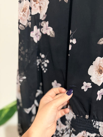 Pagani Floral Chiffon Wrap Dress Size 16