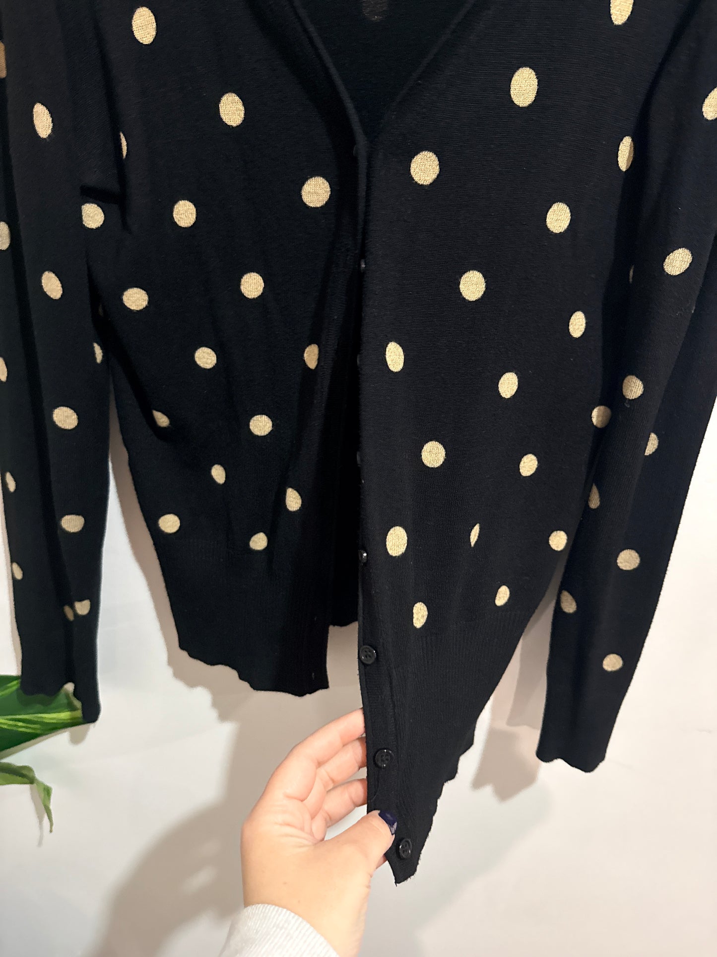 Glassons Polka Dot Knit Cardigan Size 14
