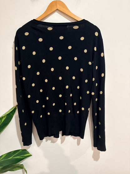 Glassons Polka Dot Knit Cardigan Size 14