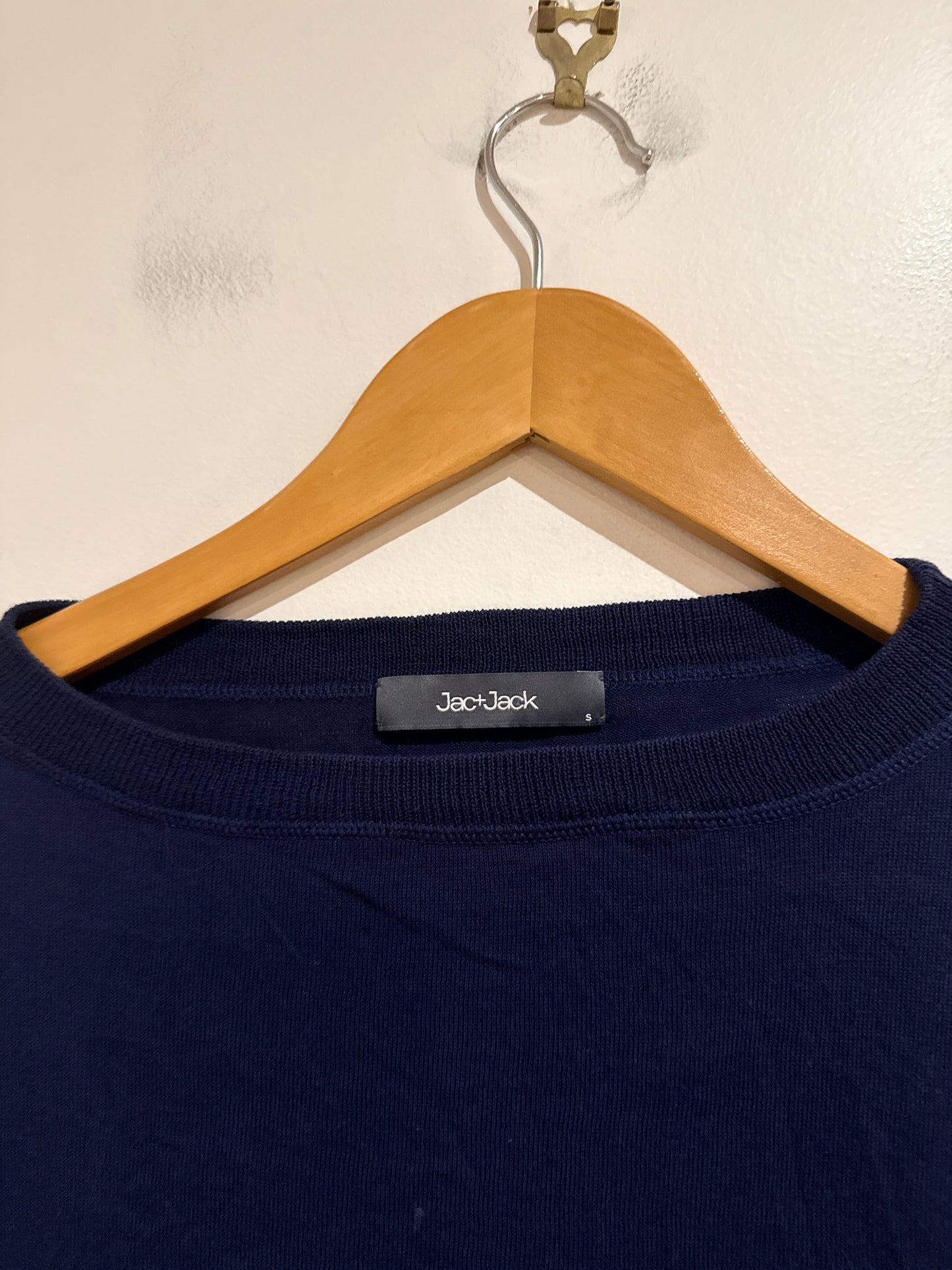 Jac+jack Cotton Crew Neck Jumper Size S