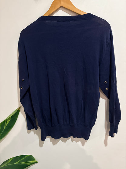 Jac+jack Cotton Crew Neck Jumper Size S
