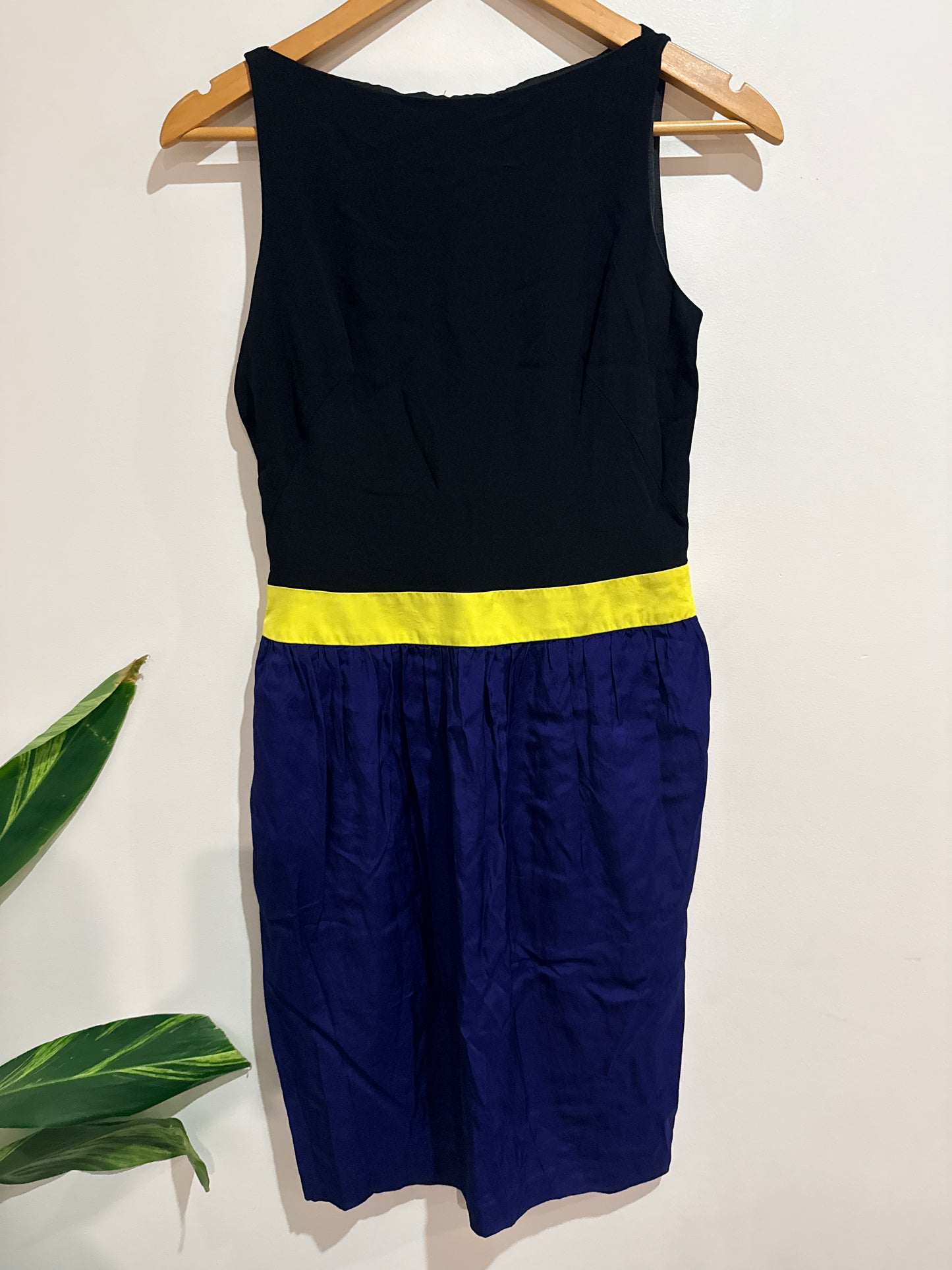 Martin Grant Paris Colour-block Sleeveless Shift Dress Size 38