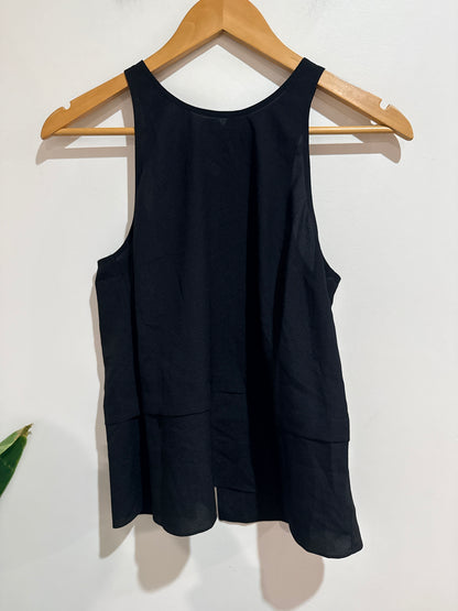 Decjuba High-neck Layered Peplum Top Size XS
