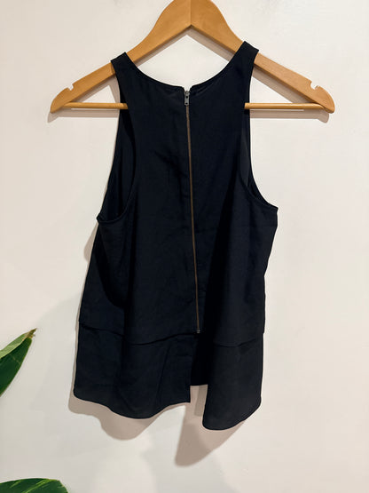 Decjuba High-neck Layered Peplum Top Size XS