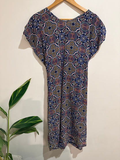 Exploit Paisley Print Tie-waist Dress Size 12