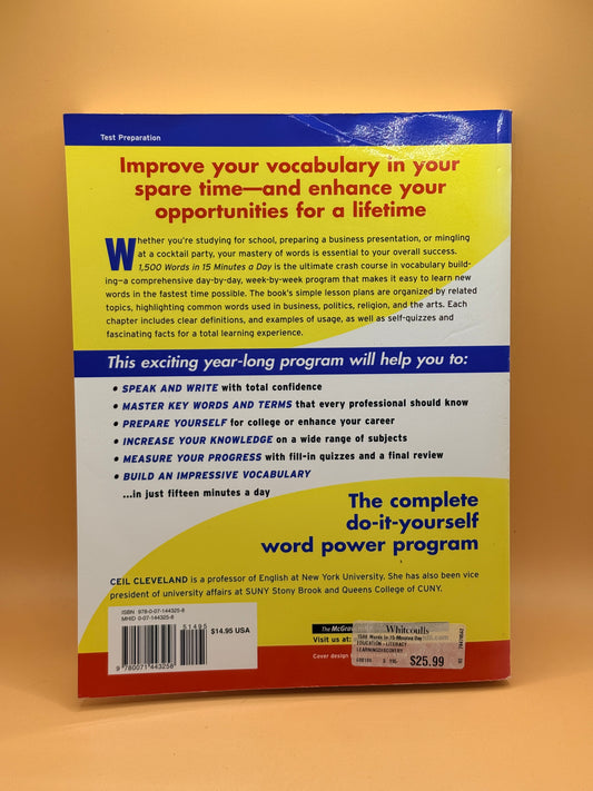 1500 Words in 15 Minutes a Day by Ceil Cleveland