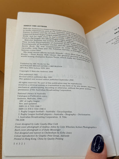 The ABC of Rugby League by Malcolm Andrews
