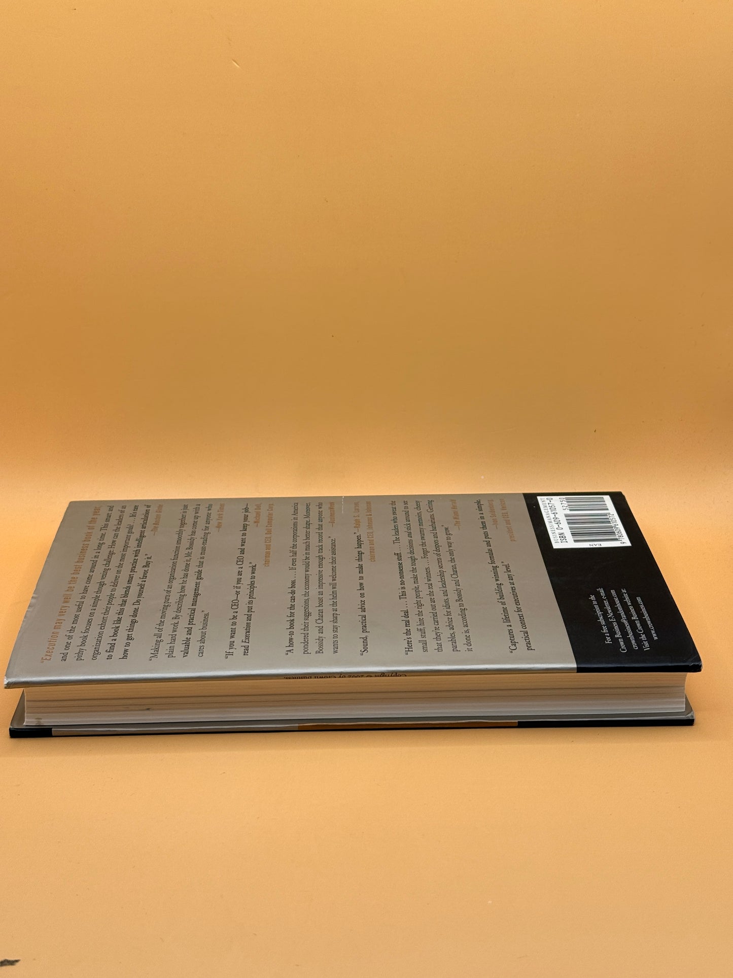 Execution: The Discipline of Getting Things Done by Larry Bossidy and Ram Charan