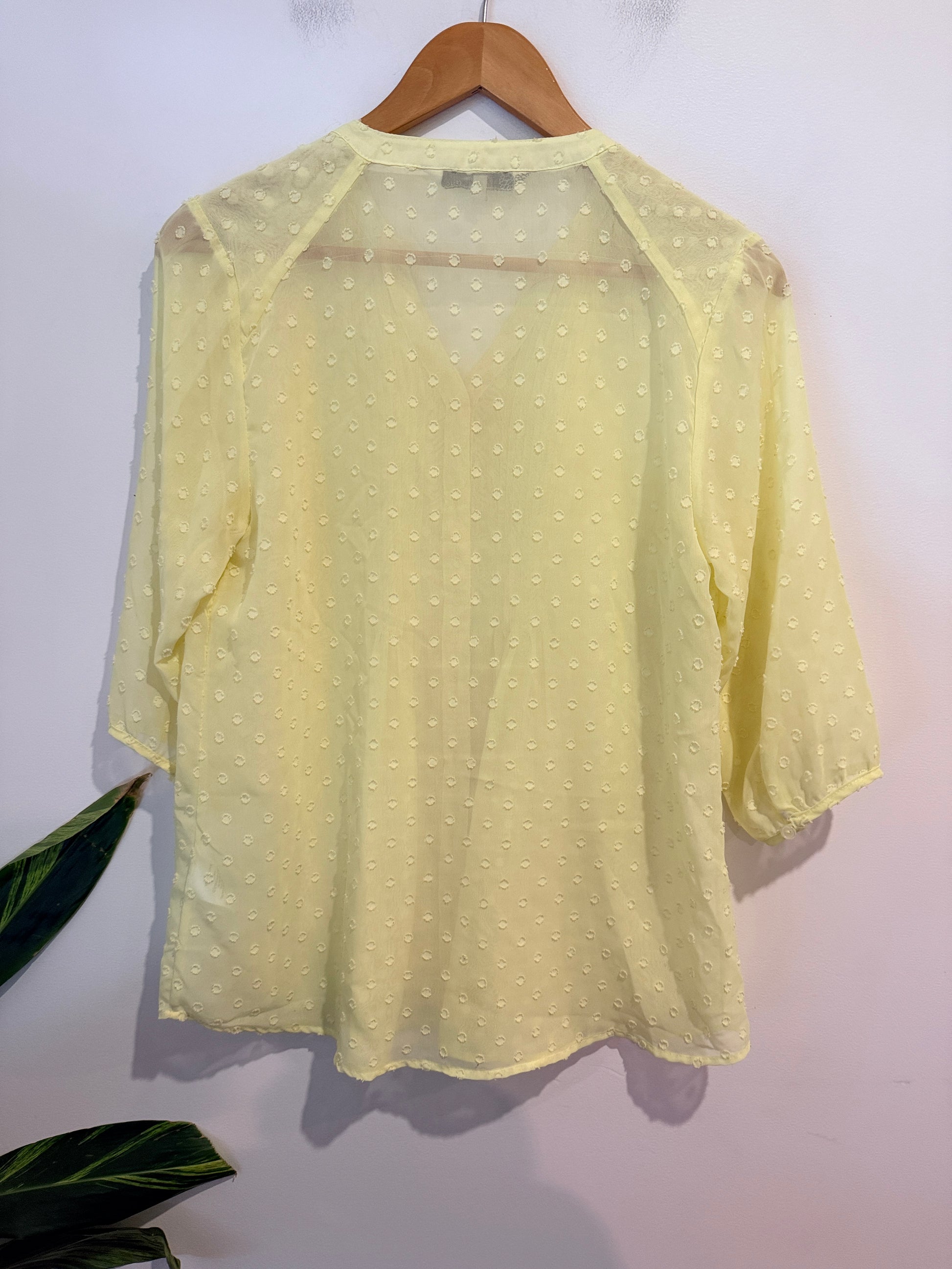Ella J Classic Pleated Detail Blouse Size 10