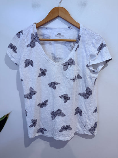Just Jeans Butterfly Print T-shirt Size XXS