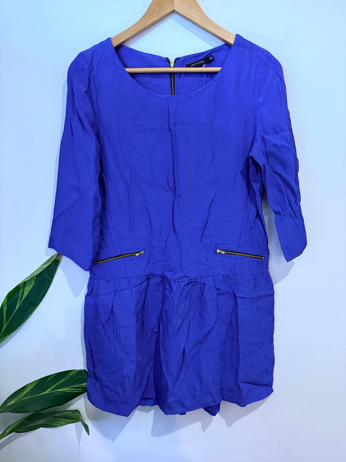 Portmans Gathered Waist Mini Dress Size 10