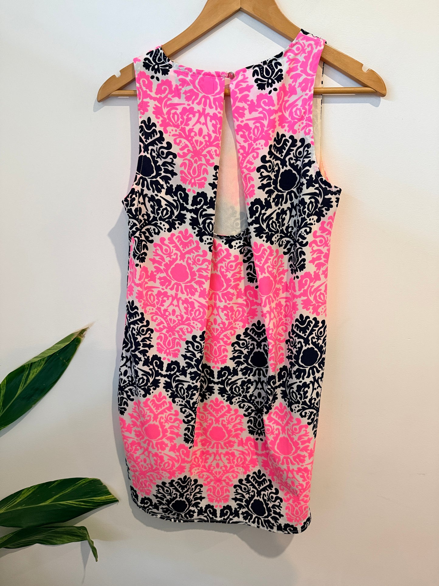 Monteau Damask Print Dress Size XS