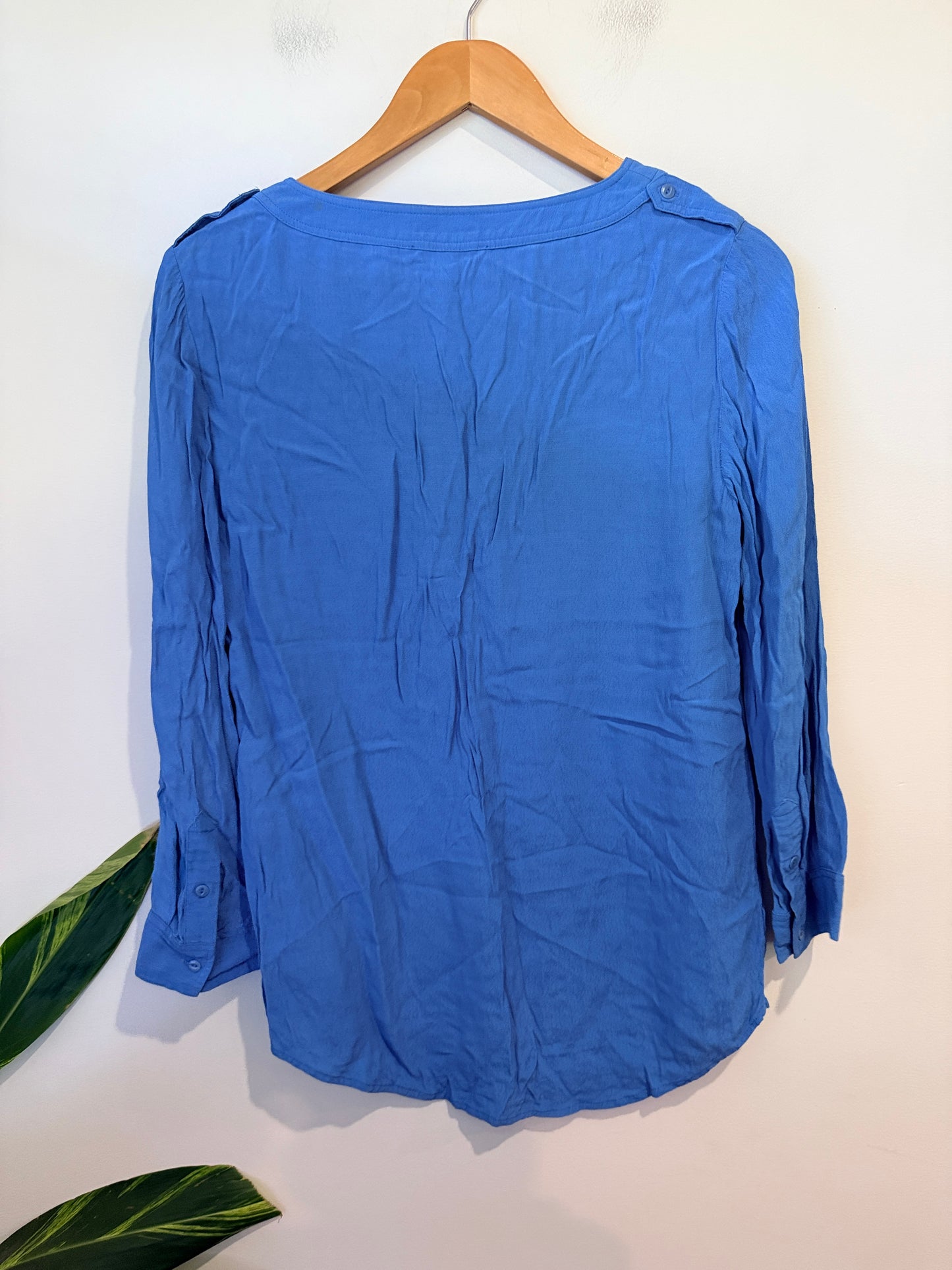 Trenery Long Sleeve V-neck Blouse Size XS