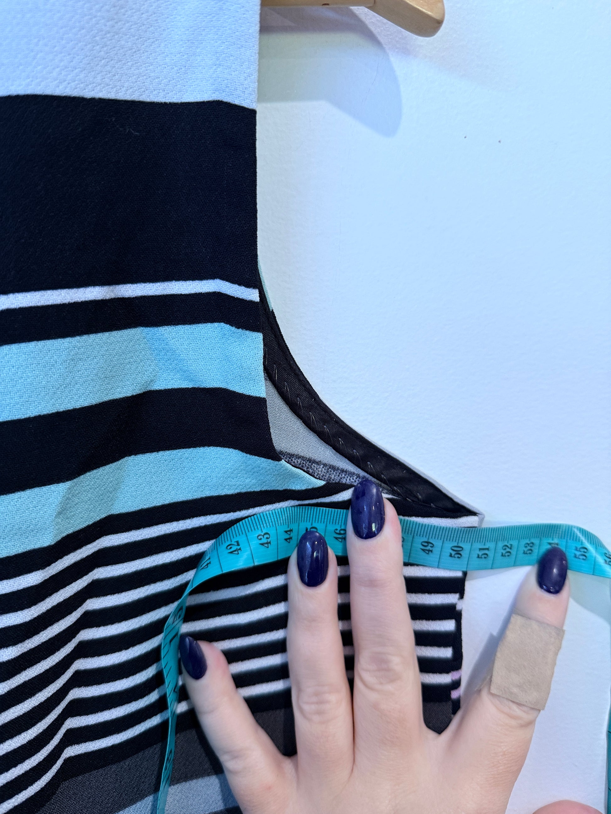 Whistle Sleeveless Shift Dress Multicolour Stripe Size U/arm to U/arm 51cm