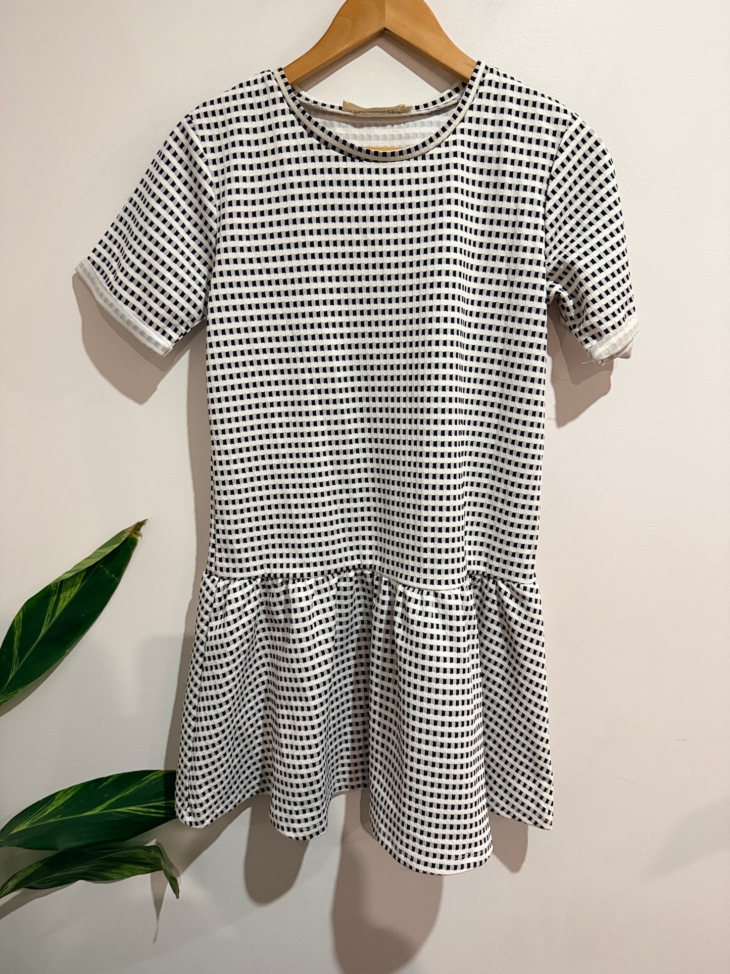 Atmos & Here Gingham Drop Waist Dress Size 10