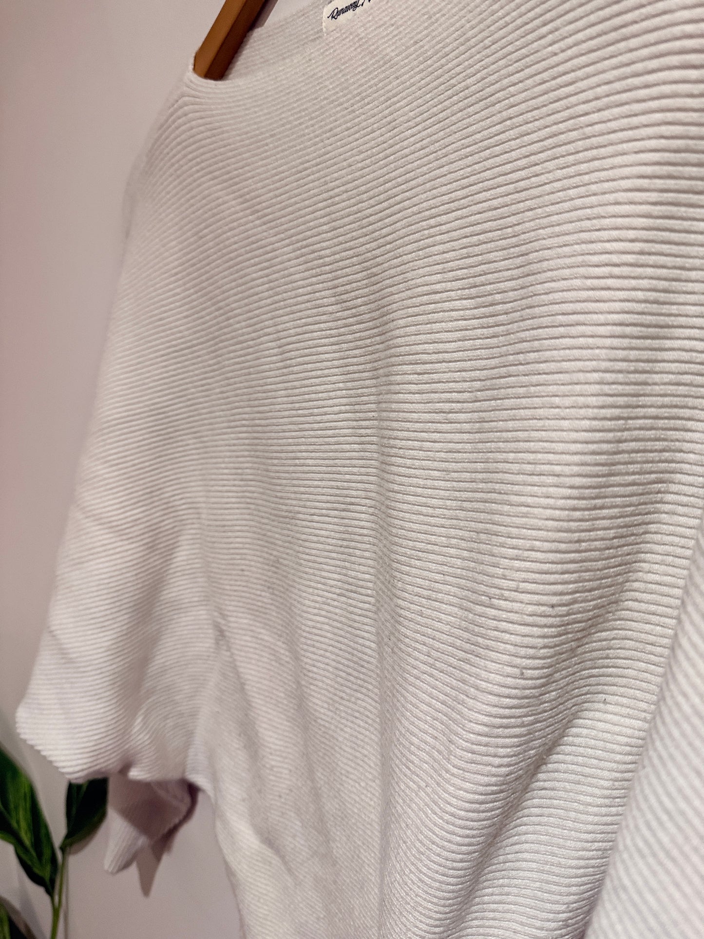 Runaway Heart Knit Batwing Sweater Size S/M