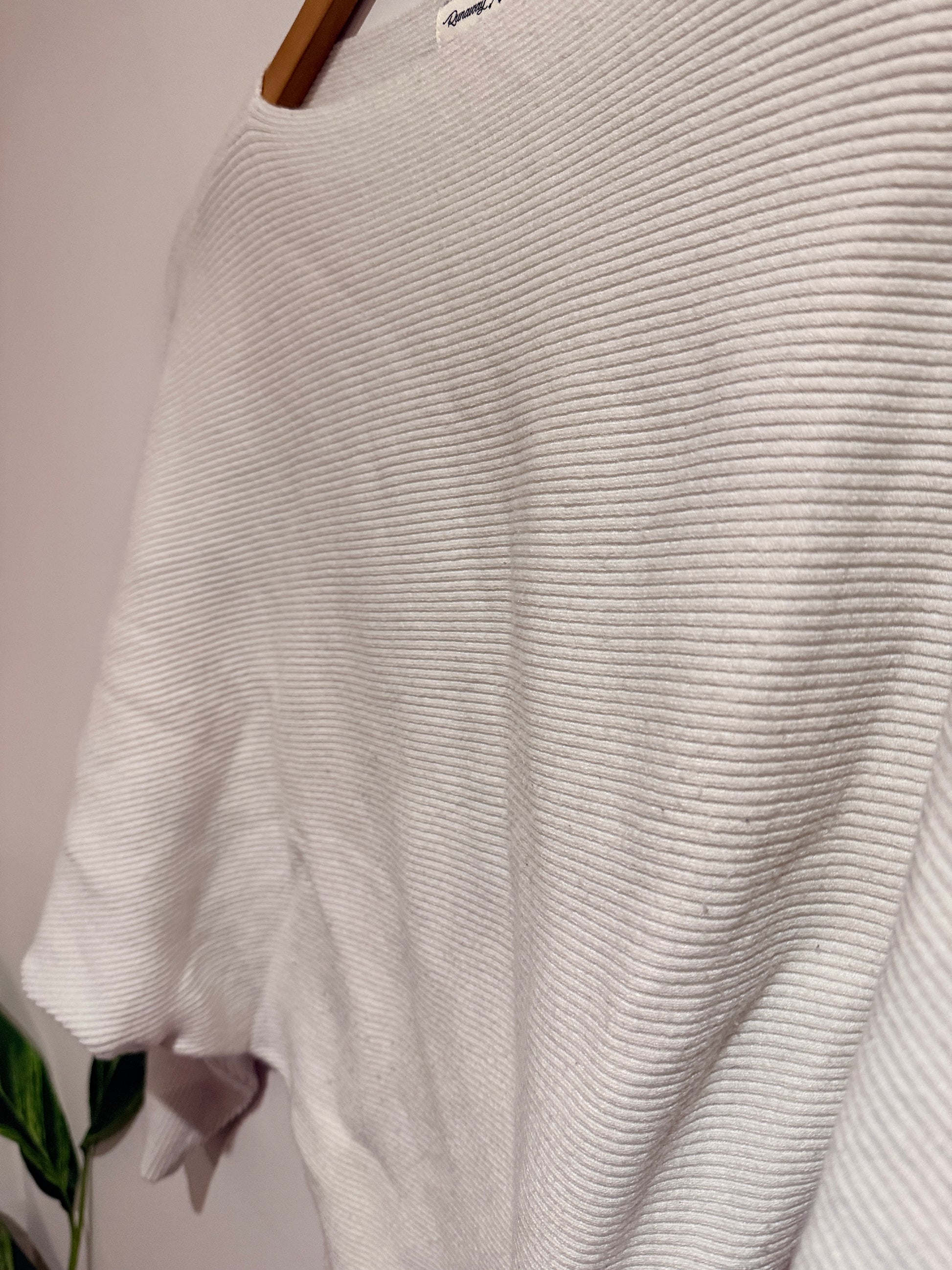 Runaway Heart Knit Batwing Sweater Size S/M