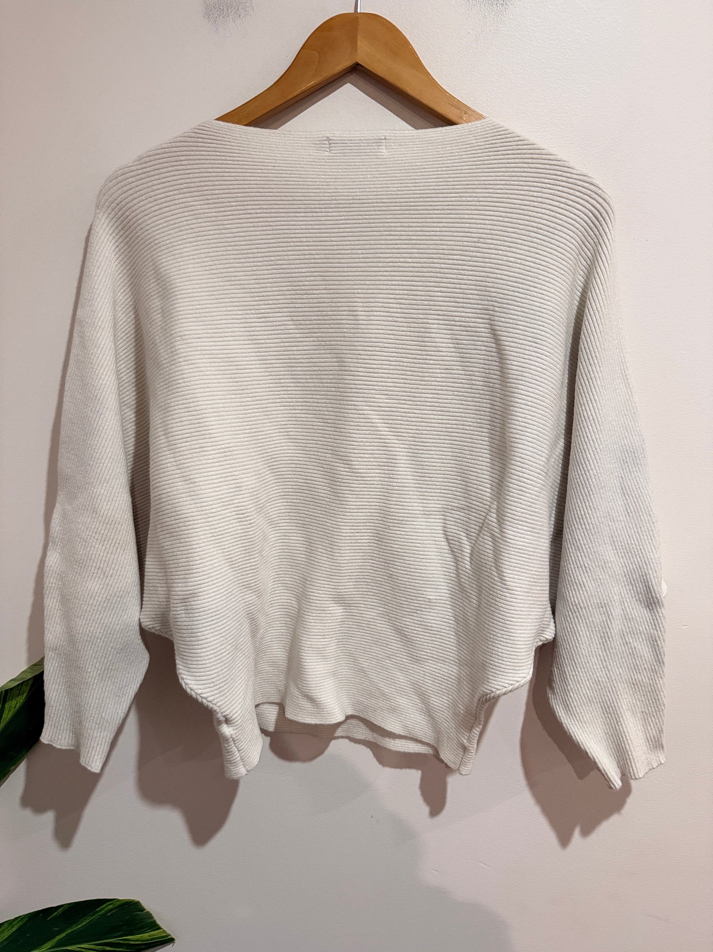 Runaway Heart Knit Batwing Sweater Size S/M