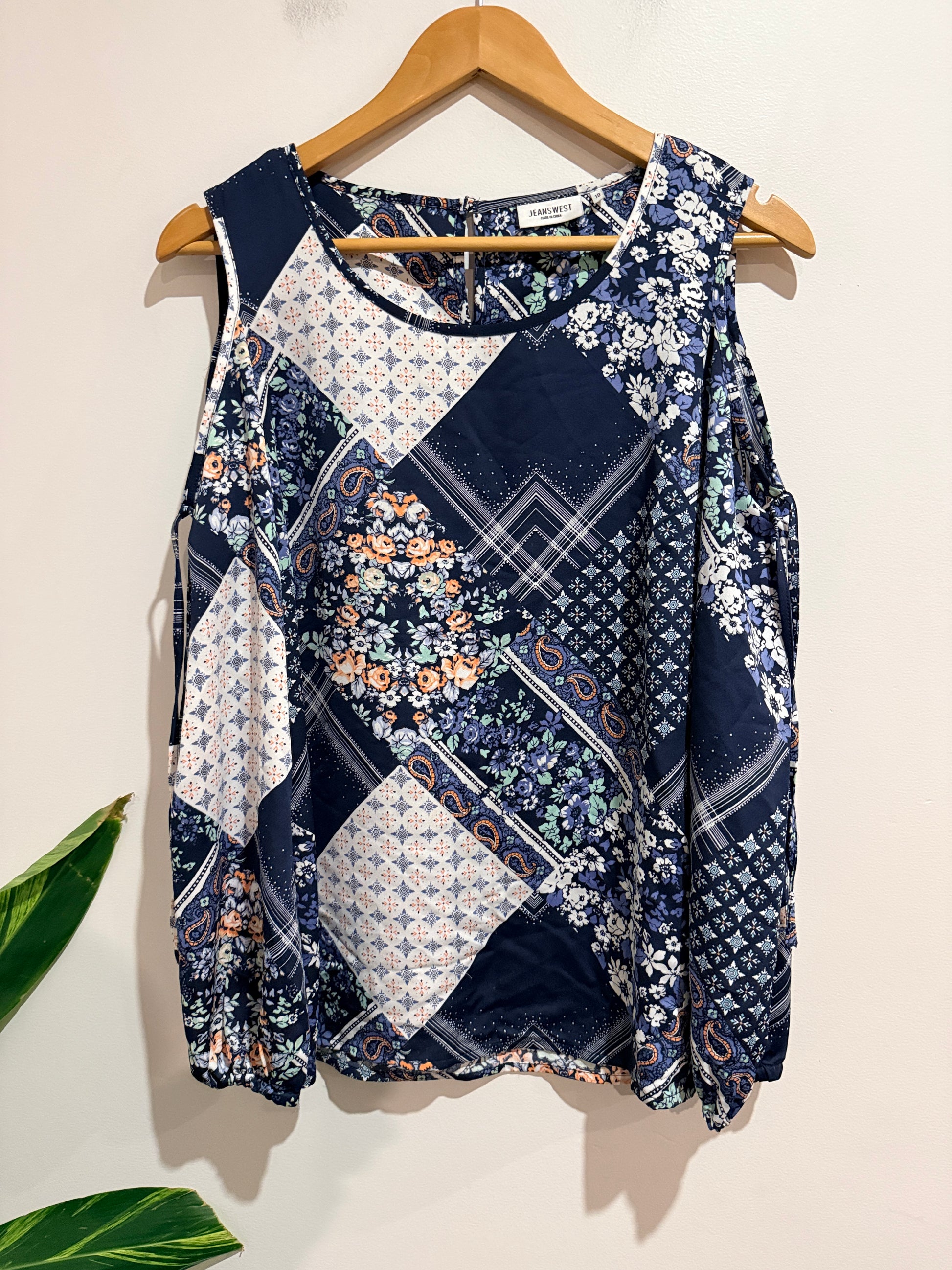 Jeanswest Boho-style Sleeveless Top Size 10