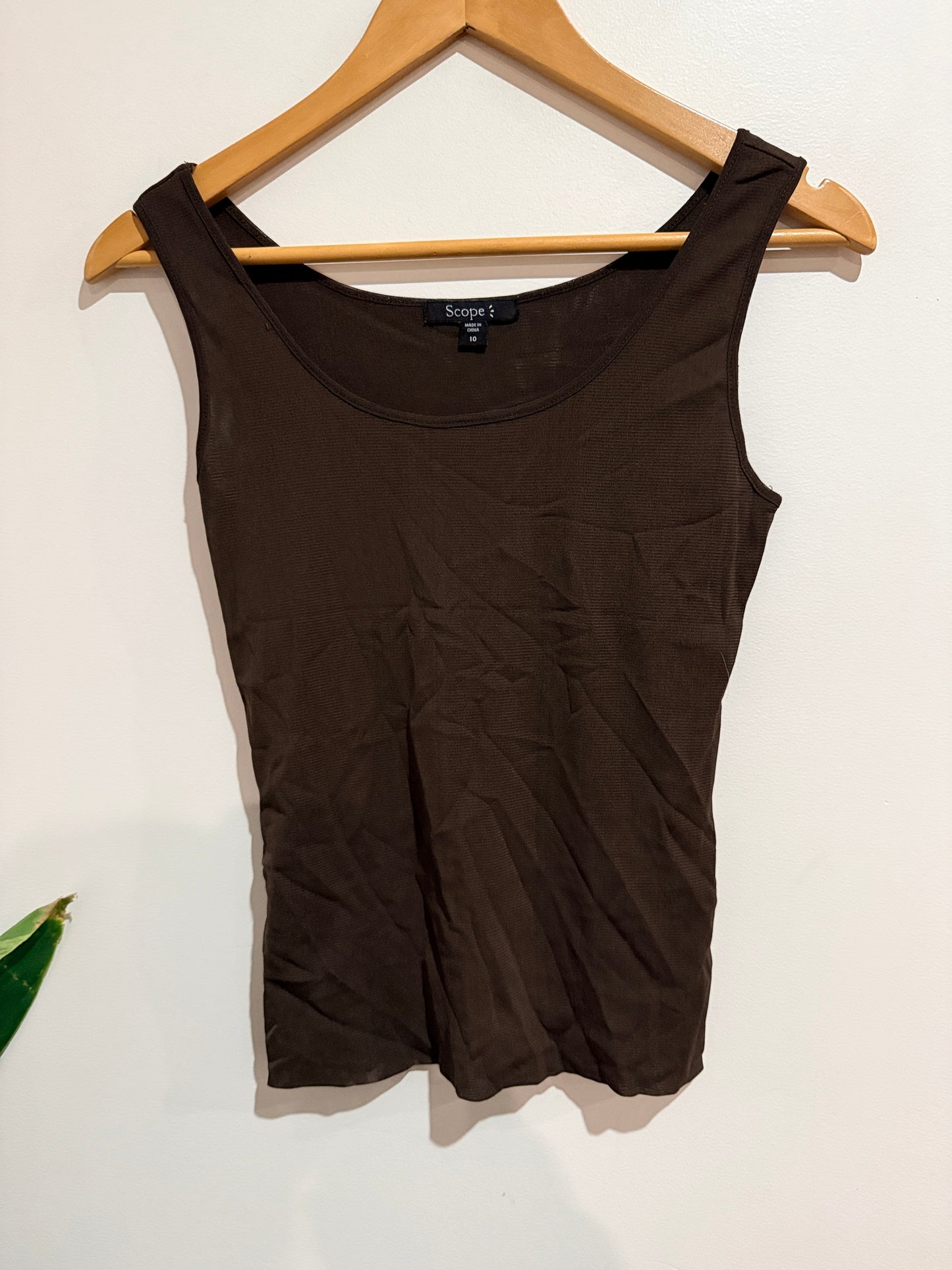 Scope Scoop Neck Tank Top Size 10
