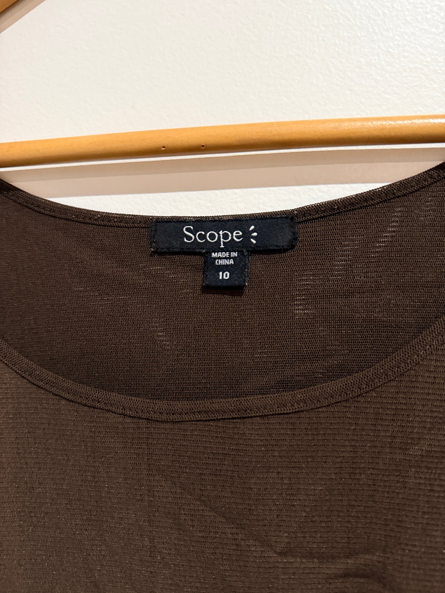 Scope Scoop Neck Tank Top Size 10