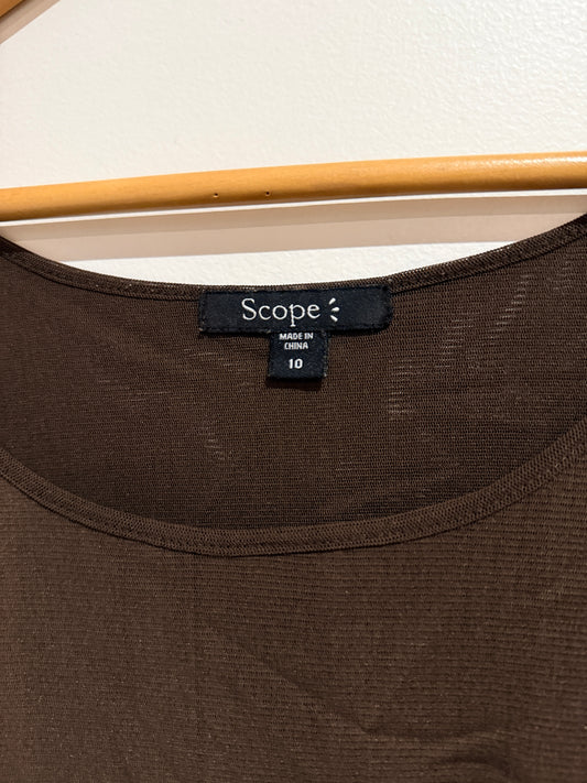 Scope Scoop Neck Tank Top Size 10