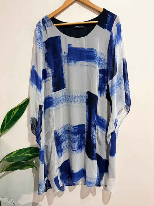 Bittermoon (NZ Made) Batwing Tunic Dress Size 12