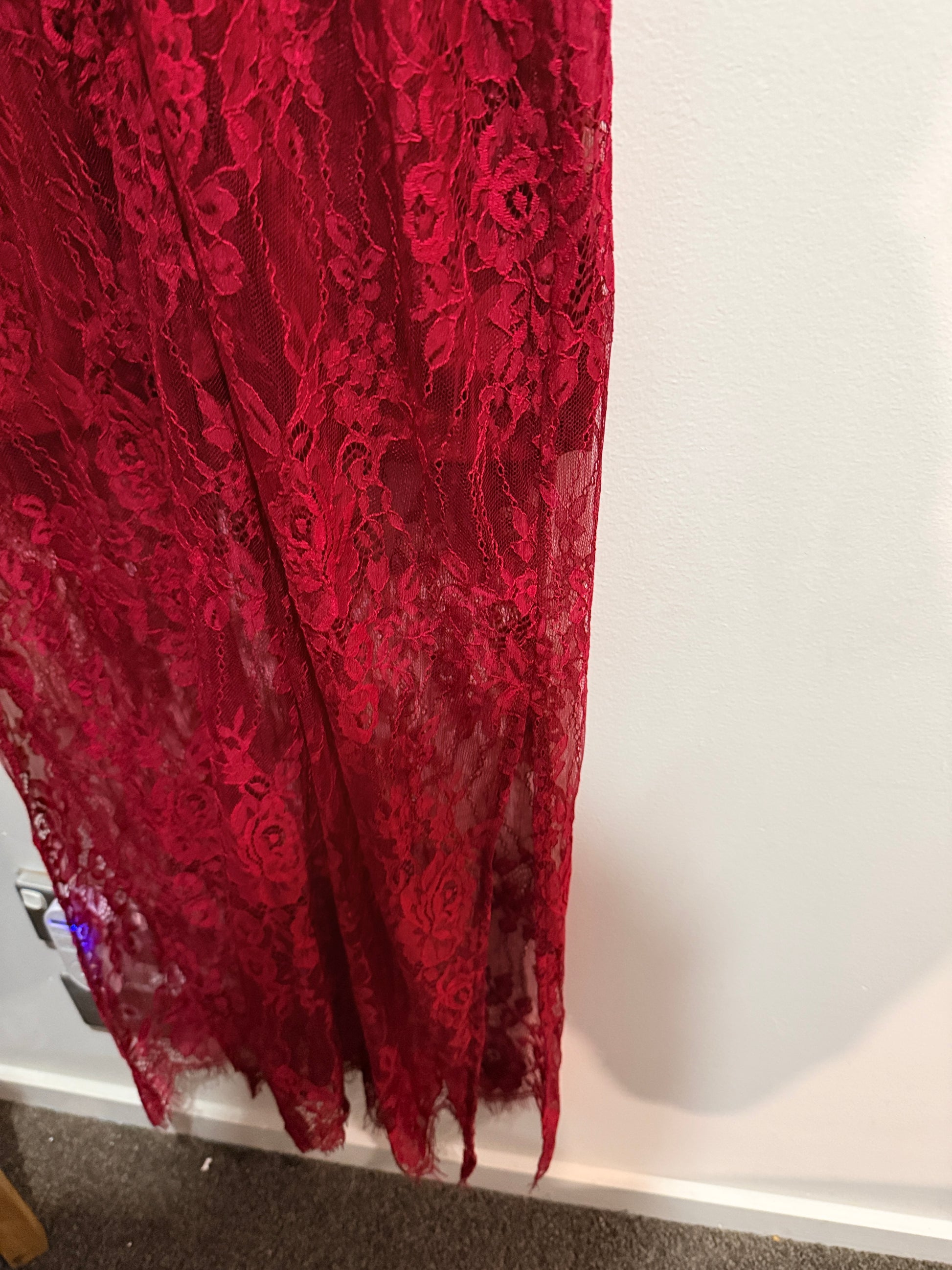Pagani Intricate Laced Maxi Dress Size 10