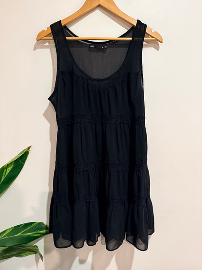 Dotti Tiered Mini Dress Size 12