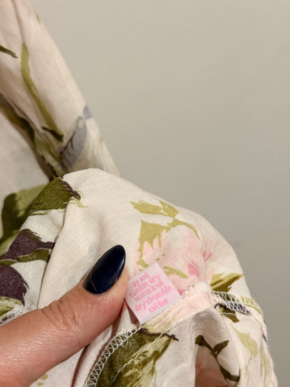 Lazybones Floral-print Mini Dress Size M