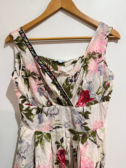Lazybones Floral-print Mini Dress Size M