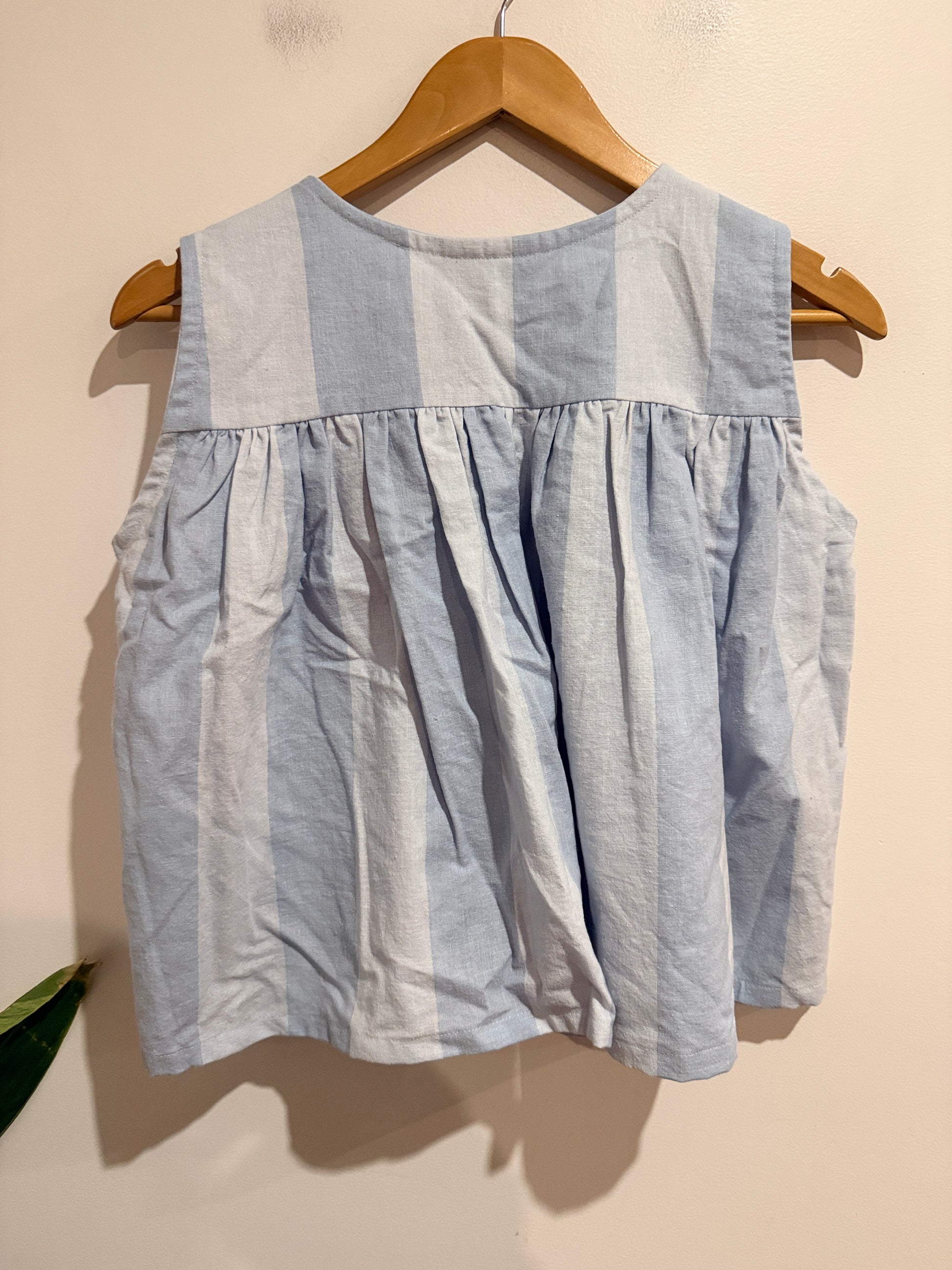Brand Unknown Kids Striped Sleeveless Top Size U/Arm to U/Arm 47cm