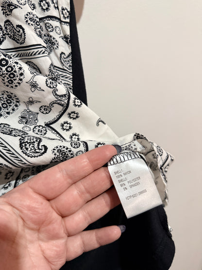 Mirrou Paisley Print Top Size S