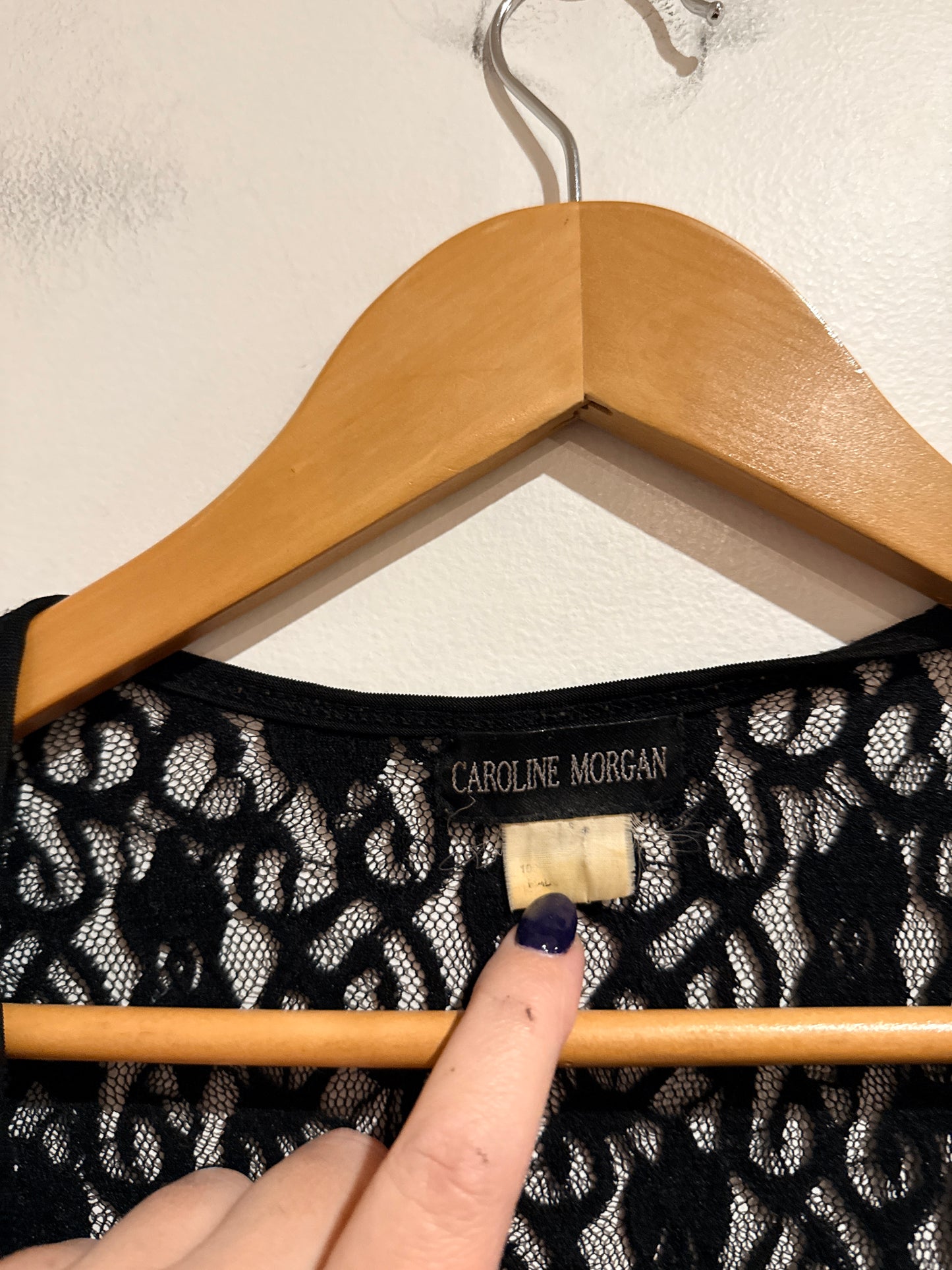 Caroline Morgan Lace Cardigan Size U/Arm to U/Arm 38cm