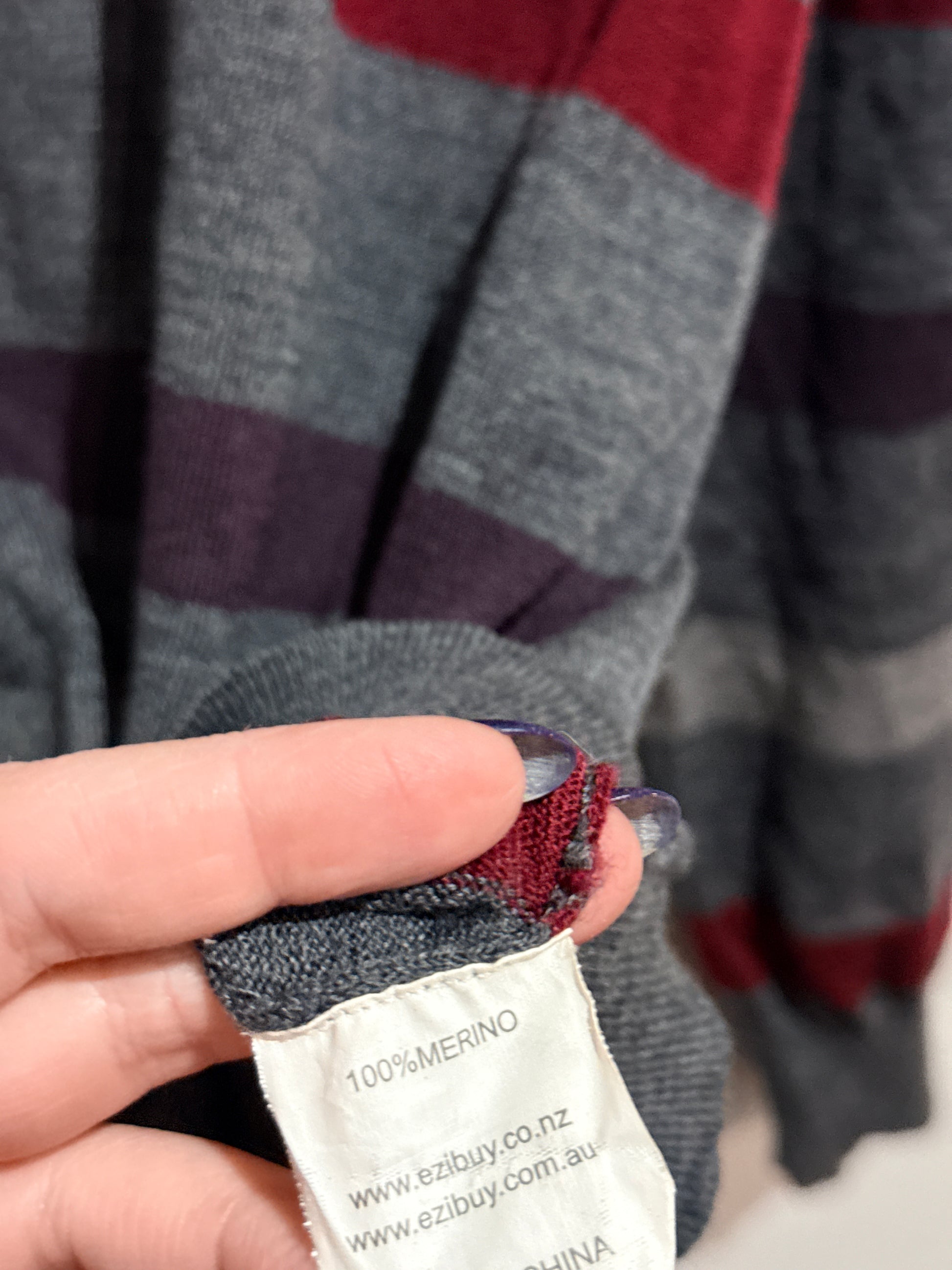 Southcape Striped Sweater Size XL