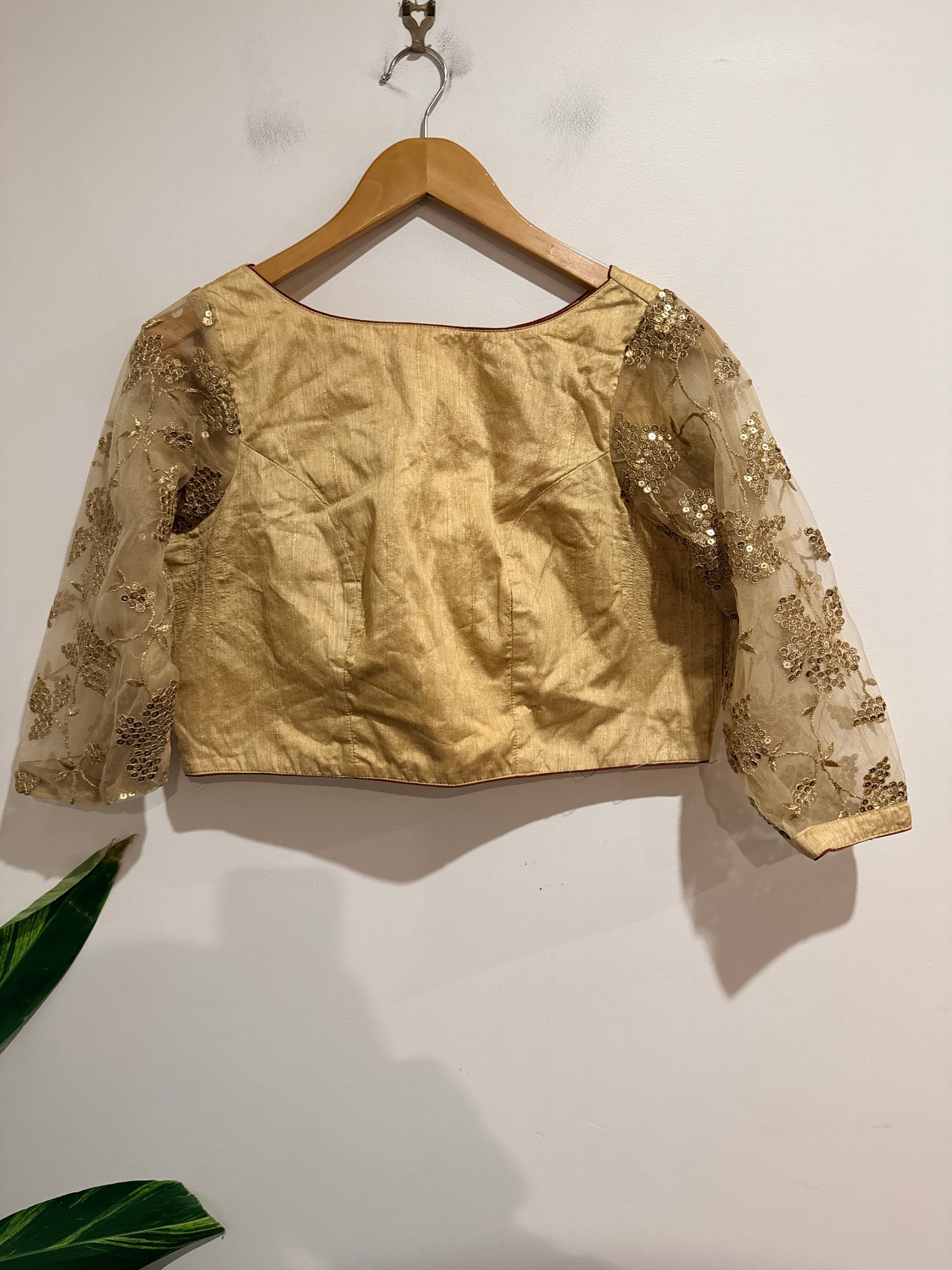 Brand Unknown Saree Top Size U/Arm to U/Arm 50cm