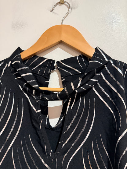 Shein Curve Abstract Print Long-sleeve Top Size 4XL