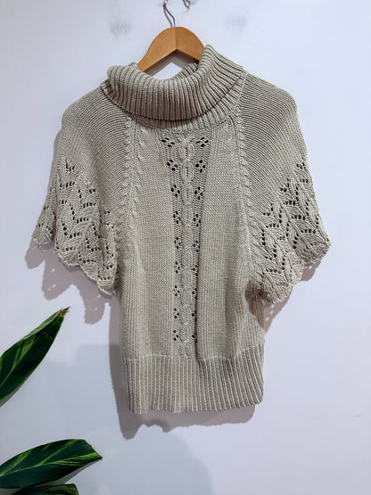 Garage Turtleneck Poncho Sweater Size M