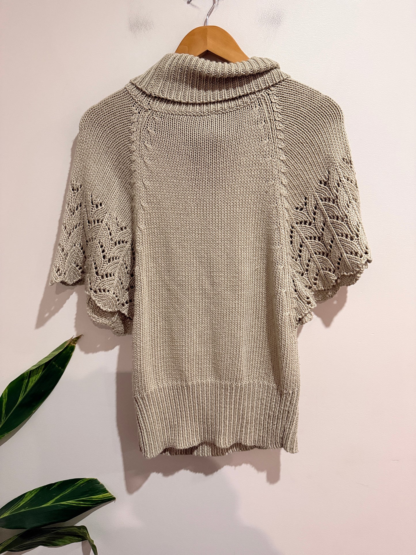 Garage Turtleneck Poncho Sweater Size M