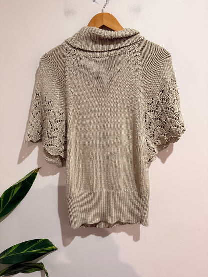 Garage Turtleneck Poncho Sweater Size M
