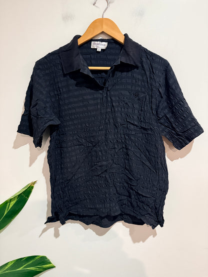 Heartsease Jacquard Polo Shirt Size M | U/Arm to U/Arm 44cm