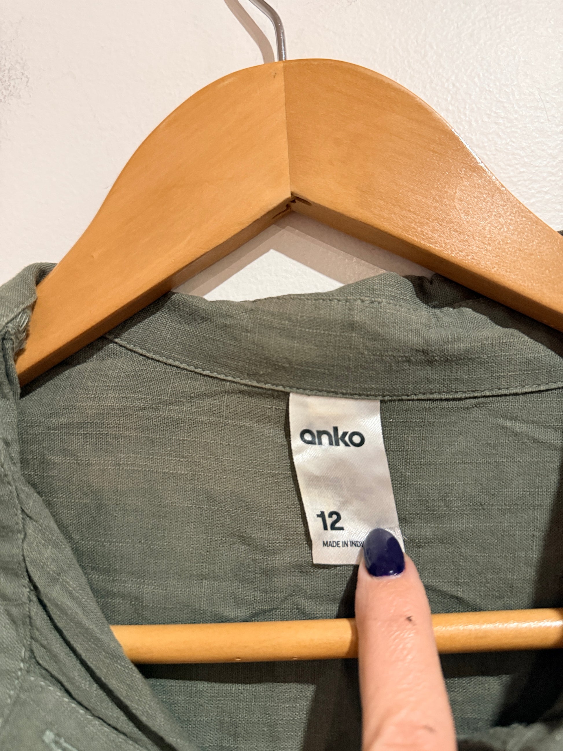 Anko Relaxed-fit Shirt Size 12