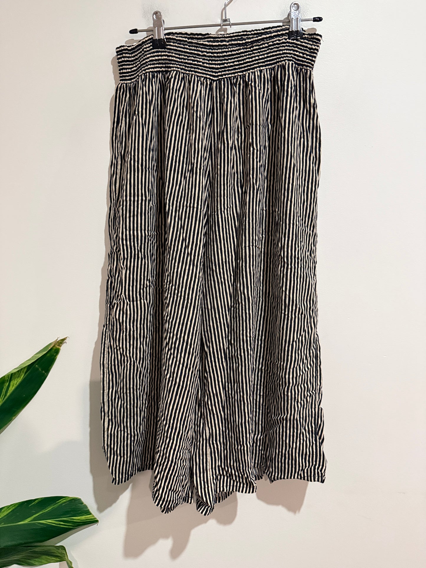 Spirit Striped Wide-leg Trousers Size 12