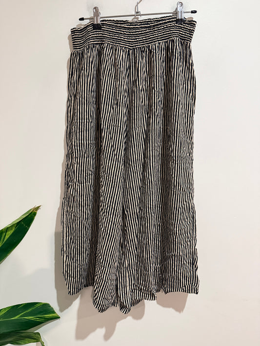 Spirit Striped Wide-leg Trousers Size 12