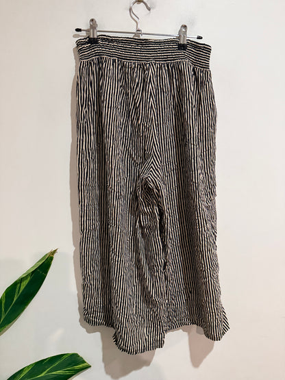 Spirit Striped Wide-leg Trousers Size 12