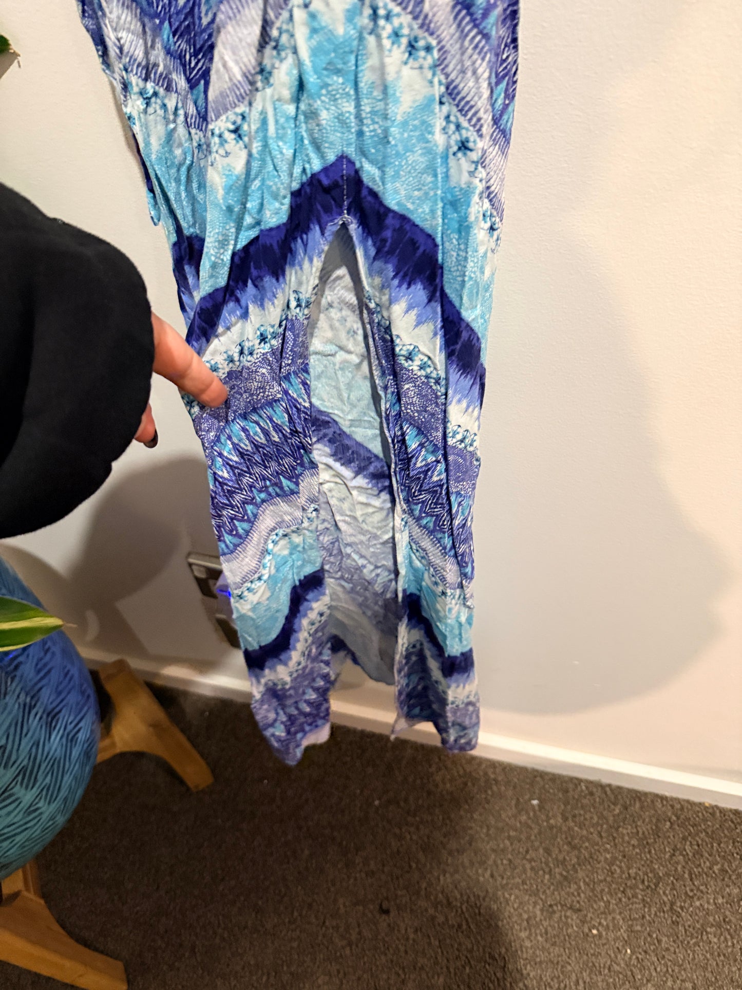 Jeanswest Multi Chevron Maxi Dress Size 8