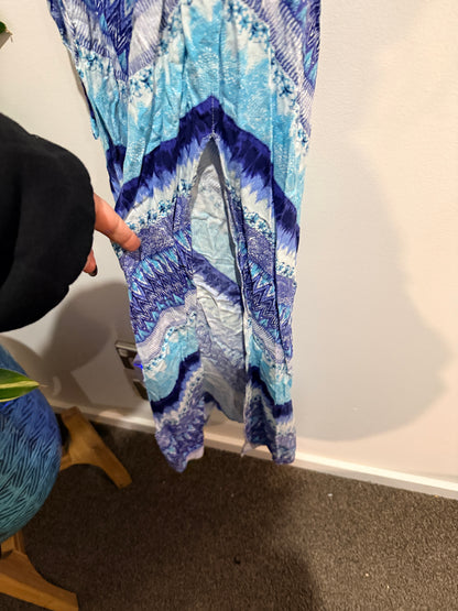 Jeanswest Multi Chevron Maxi Dress Size 8