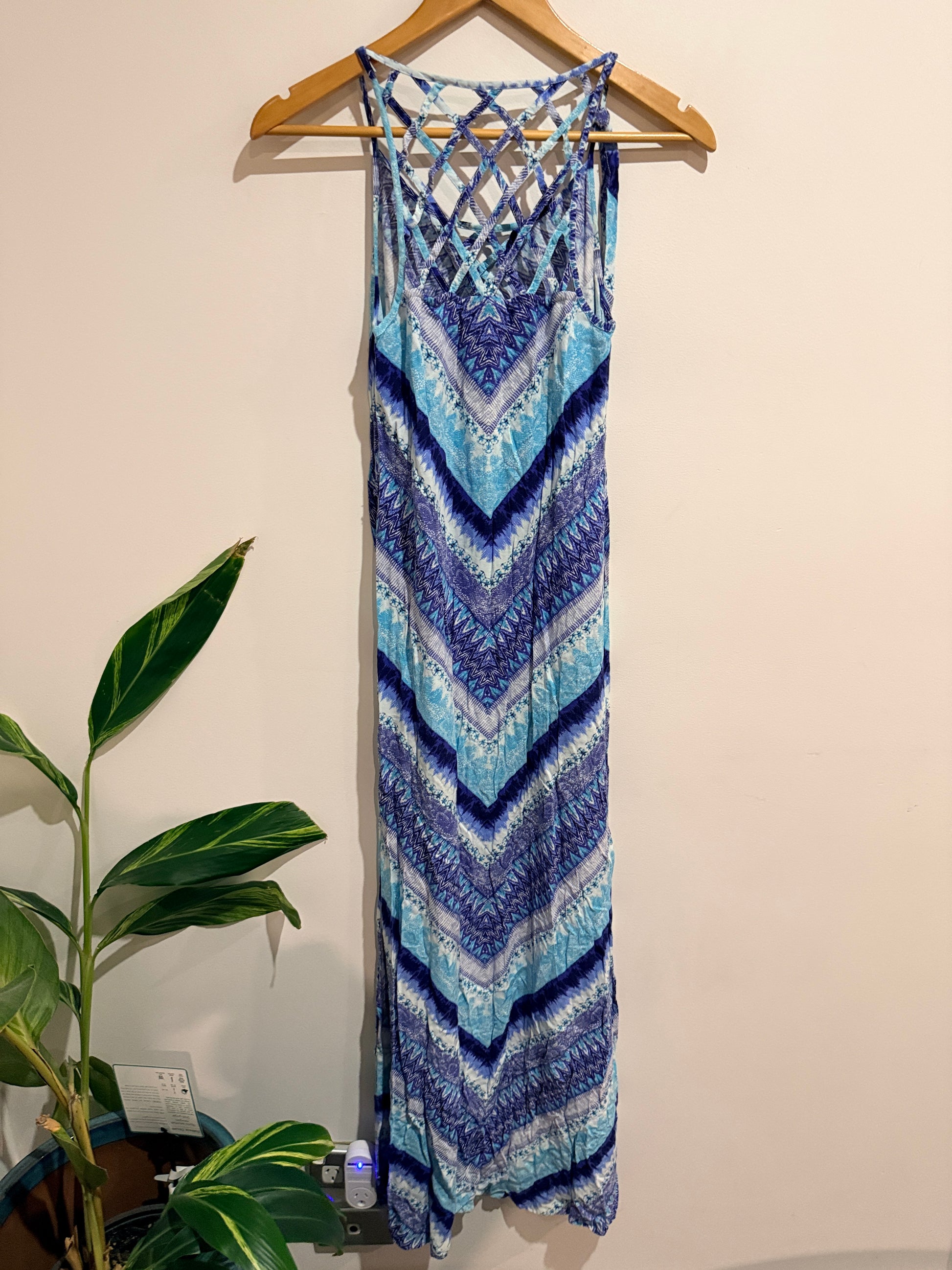 Jeanswest Multi Chevron Maxi Dress Size 8