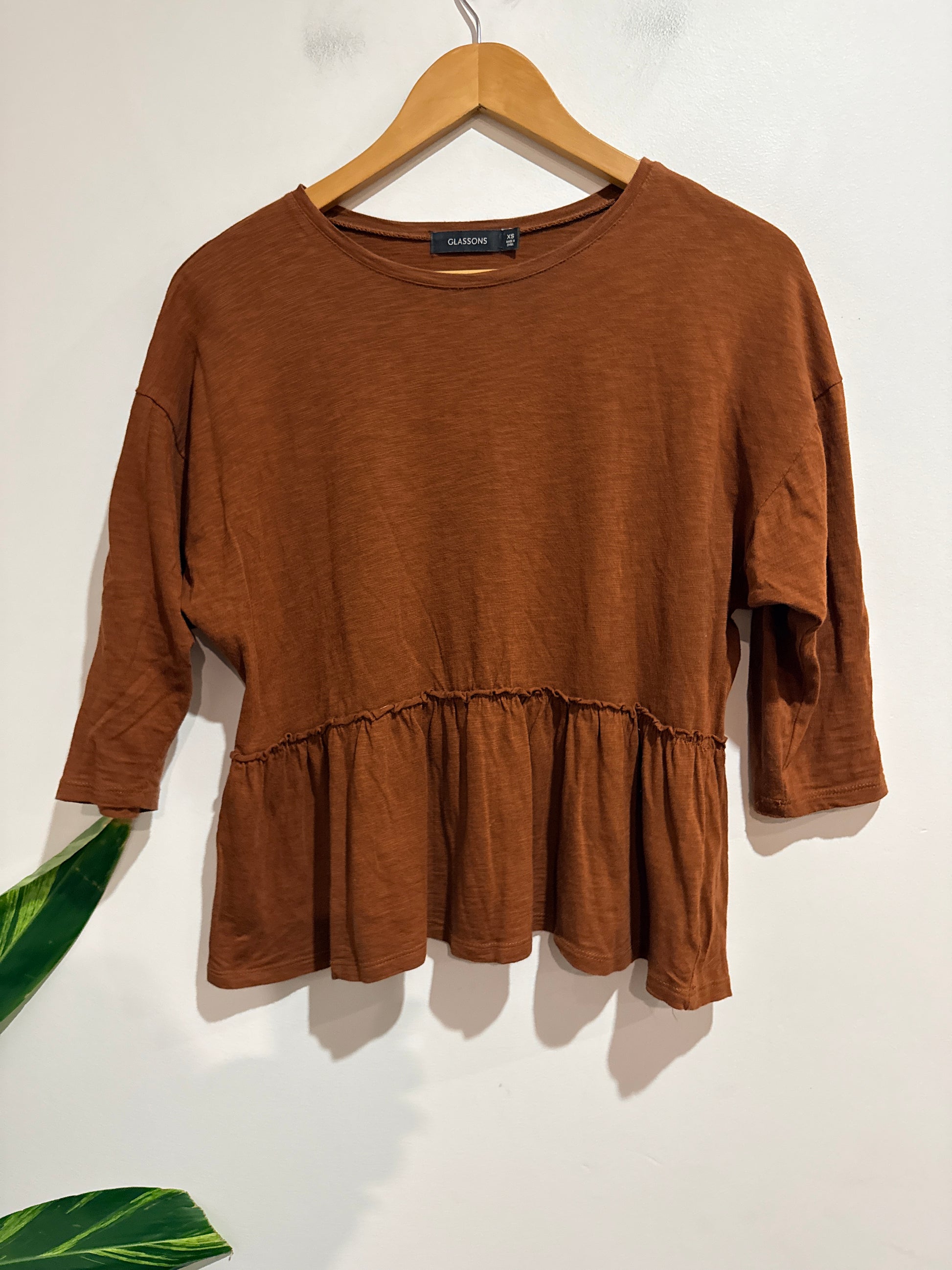 Glassons Peplum Top Size XS